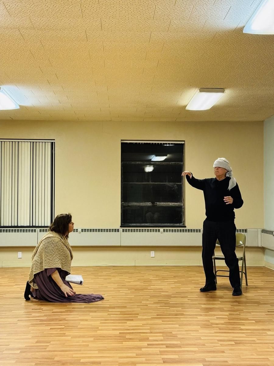 Blindfolded ensemble exercise at WCS Actor's Studio